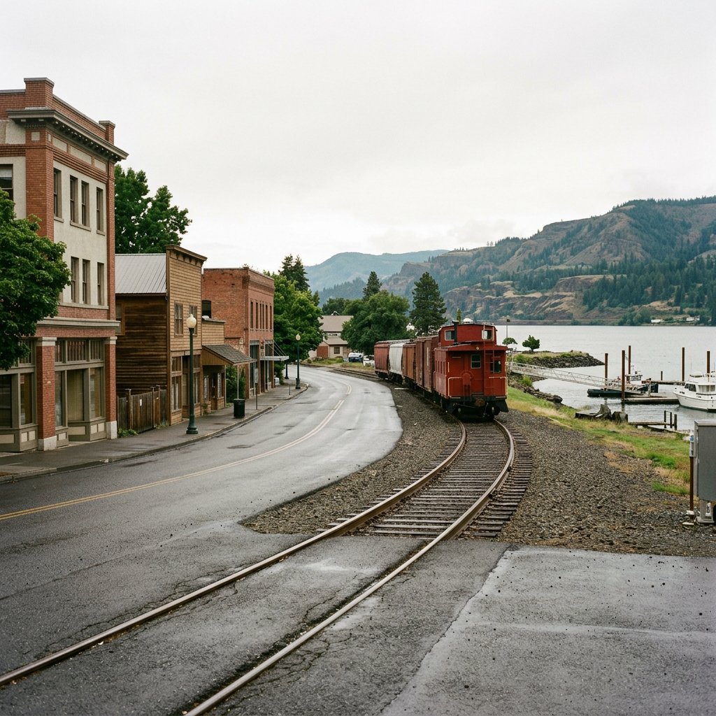 El paseo del Hood River Hotel al Port of Hood River — Hood River