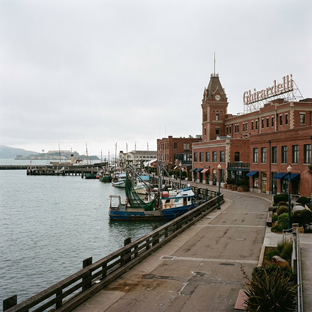 The Ghirardelli Square Waterfront Walk — San Francisco